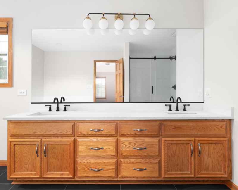 Floating Vanity with Under-Cabinet Lighting
